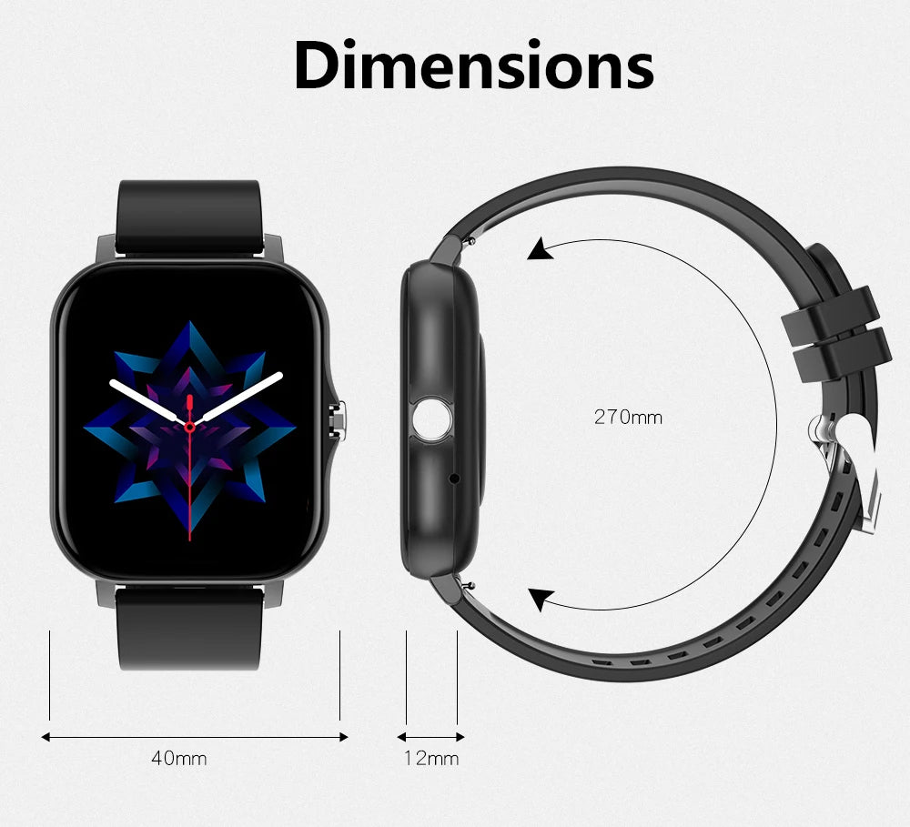 2025 Men Smart Watch Fitness Clock Sports Heart Monitor Smartwatch Bluetooth Call Music Playback 1.83'' Watches for Women Xiaomi