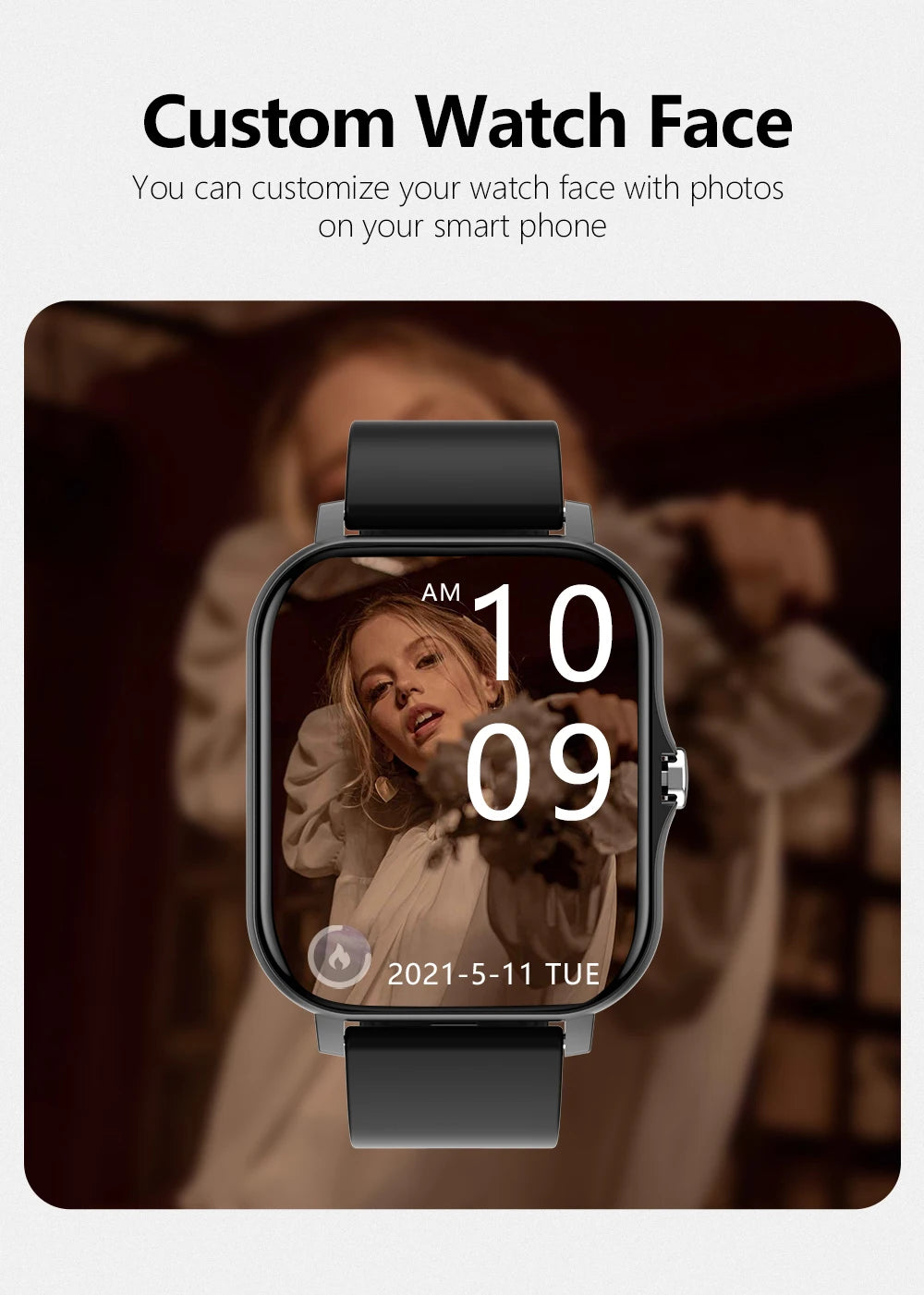 2025 Men Smart Watch Fitness Clock Sports Heart Monitor Smartwatch Bluetooth Call Music Playback 1.83'' Watches for Women Xiaomi