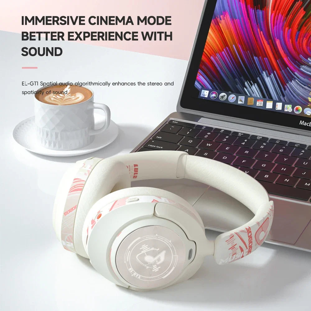 2025 Fashion ANC Hybrid Active Noise Cancelling Wireless Bluetooth 5.4 Headphones With Mic Over Ear Headset With Hifi Deep Bass