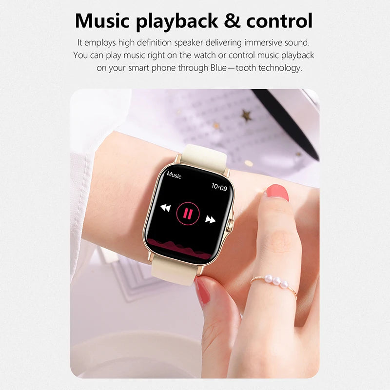 2025 Men Smart Watch Fitness Clock Sports Heart Monitor Smartwatch Bluetooth Call Music Playback 1.83'' Watches for Women Xiaomi